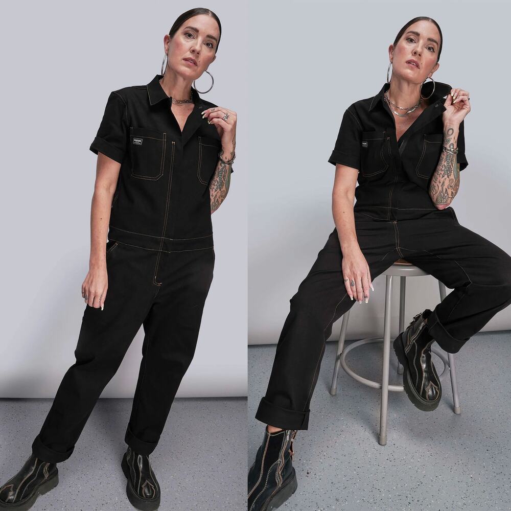 Wildfang The Essential Coverall Black Size S Workwear Utility Jumpsuit